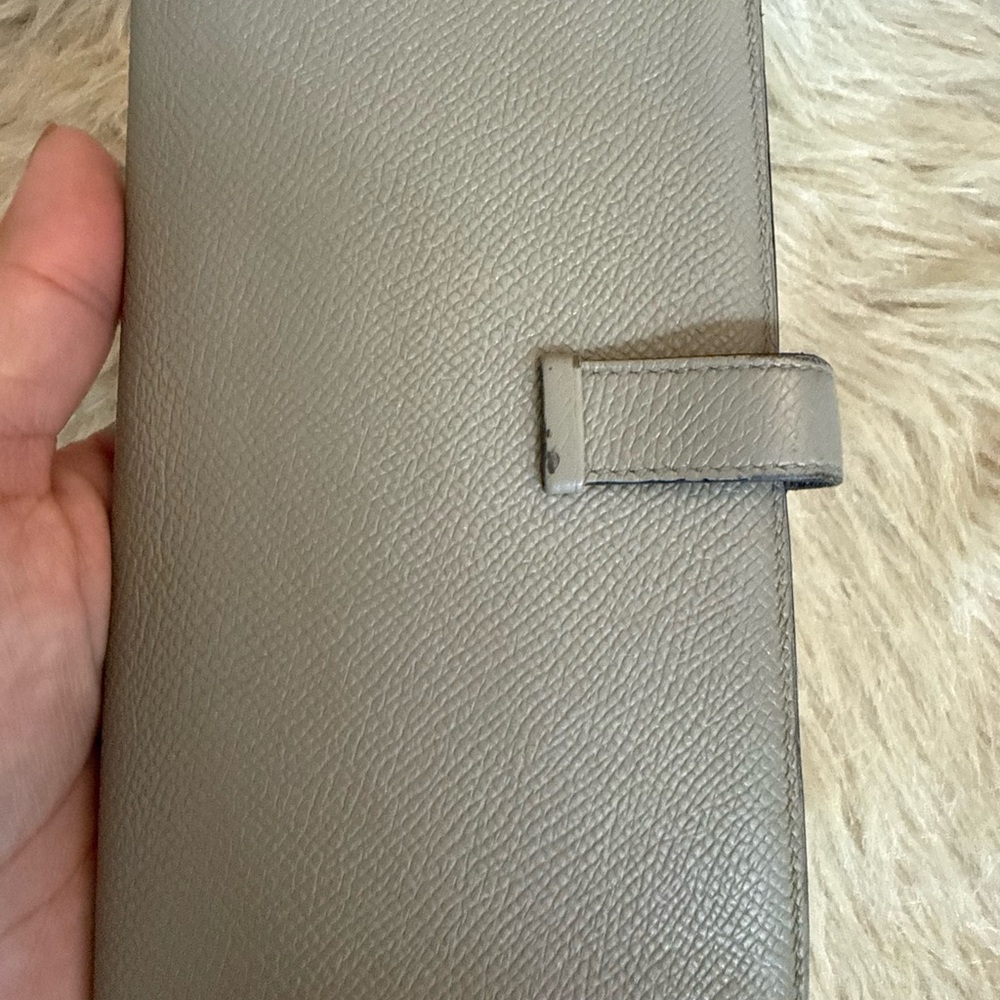 Hermes Gray Wallet with Gold Accent - Picture 5 of 6